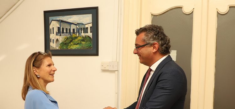 Erhürman, Güney Kıbrıs'taki Hollanda Büyükelçisi'ni kabul etti
