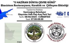 Gazimağusa Belediyesi Halk Plajı'nda yarın dere, kumul ve ormanların restorasyonu hakkında etkinlik düzenleniyor