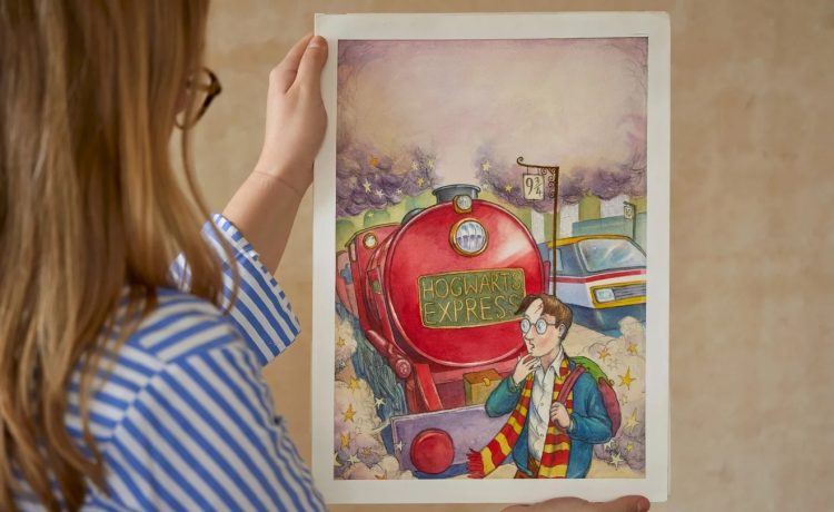 Harry Potter'ın ilk baskısı için yapılan çizim 1,9 milyon dolara satıldı
