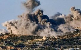 İsrail ordusu Lübnan'ın güneyindeki beldelere yoğun hava saldırıları düzenledi