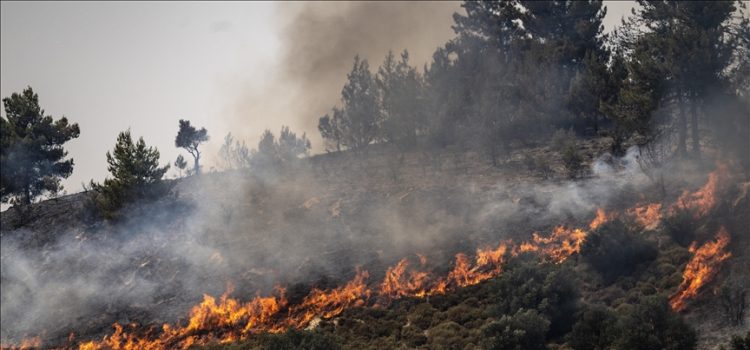 Lübnan'dan fırlatılan füzeler nedeniyle İsrail'in kuzeyinde 15 noktada yangın çıktı