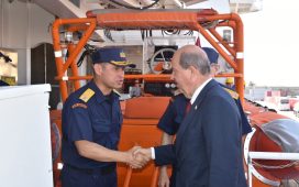 Şehit Teğmen Caner Gönyeli Tatbikatı Deniz Safhası başladı...Cumhurbaşkanı Tatar’a brifing verildi